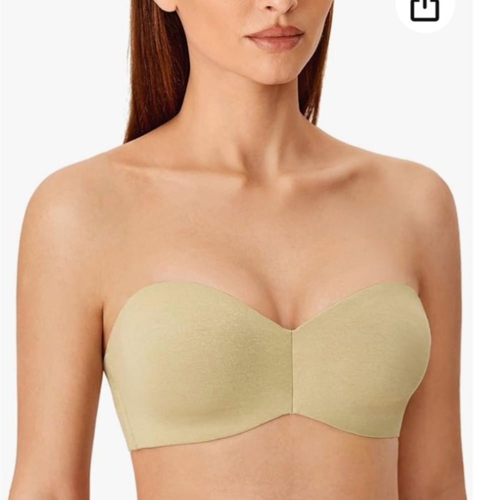 Delimira Underwire Straplesss Bra-Sea Foam Green Sz 40D
